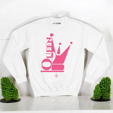 Pink Queen Sweatshirt - motivational streetwear apparel by Lamir Collection