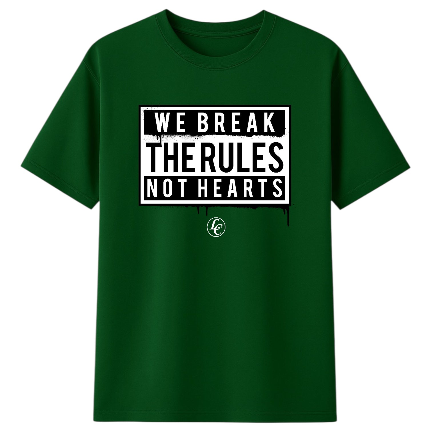 Break Rules Not Hearts Short Sleeve Tee