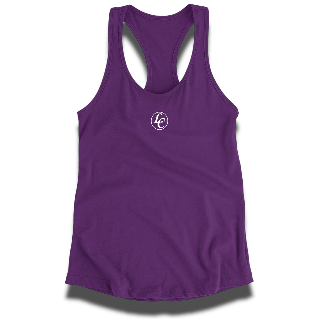 Purple LC Women's Racerback - motivational streetwear apparel by Lamir Collection