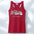 Red Lady Braves Softball Racerback - motivational streetwear apparel by La Mir Collection
