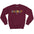Maroon Back Up Sweatshirt - motivational streetwear apparel by Lamir Collection