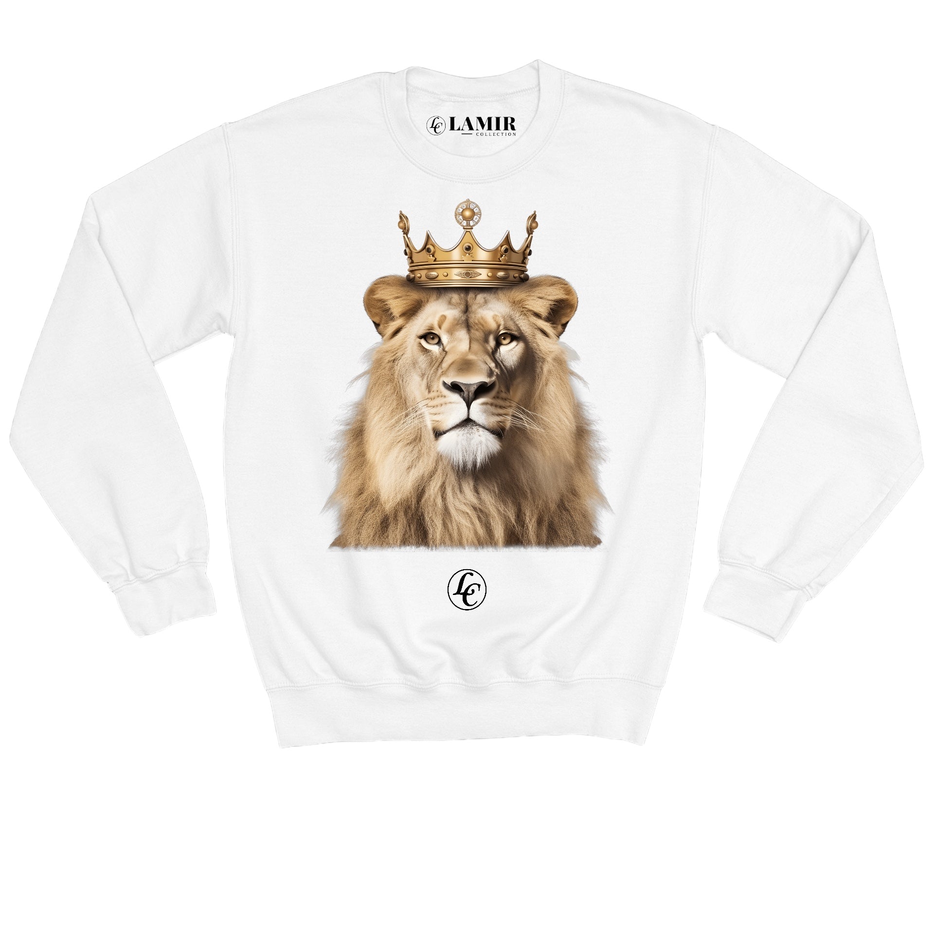 White Superior Sweatshirt - motivational streetwear apparel by Lamir Collection