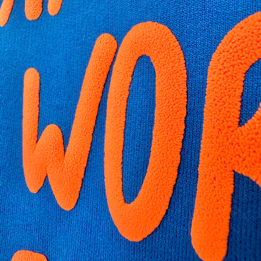 Blue Dreams Don't Work Unless You Do Sweatshirt - motivational streetwear apparel by Lamir Collection