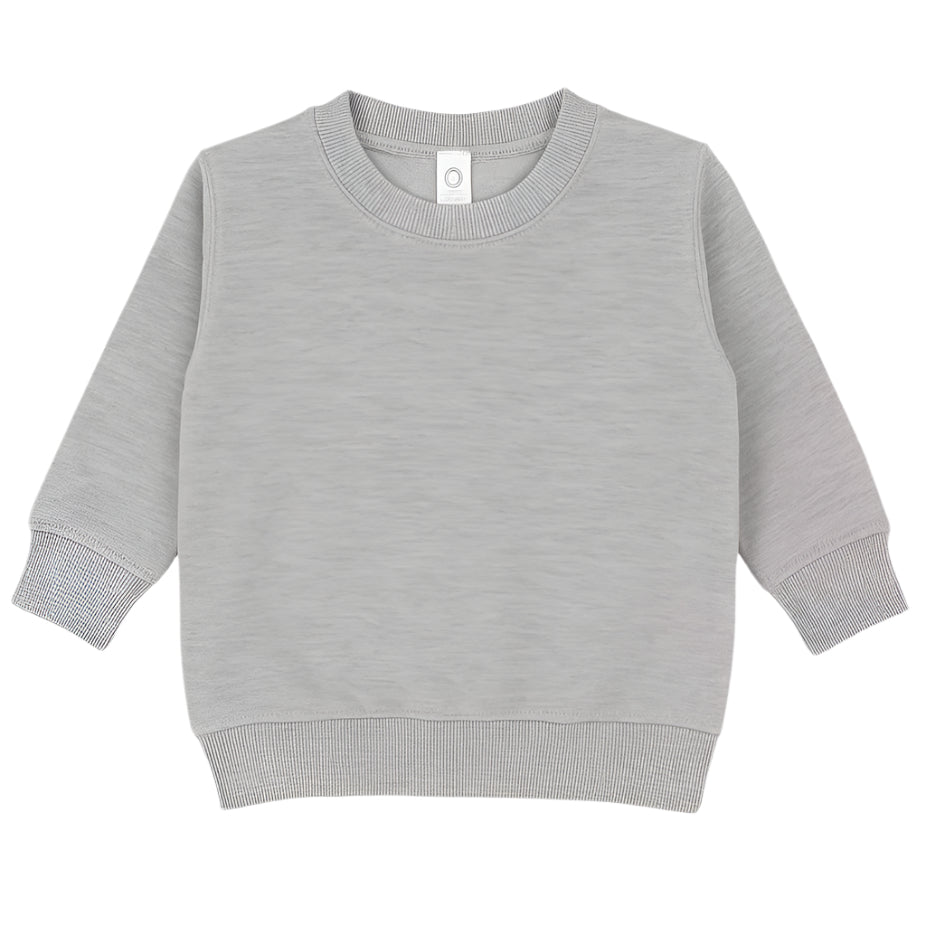 Gray baby sweater on a white background