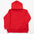 Red toddler hoodie on a white background