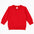 Red baby sweatshirt on a white background