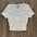 Women's Ribbed Button Up Crop Top
