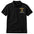 Black polo shirt with 'Alooyy Basketball' logo on a white background