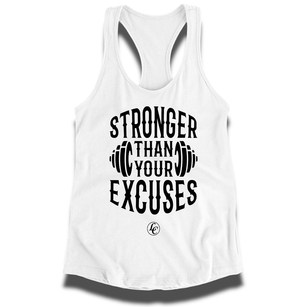 Stronger Than Your Excuses Women’s Fitness Racerback