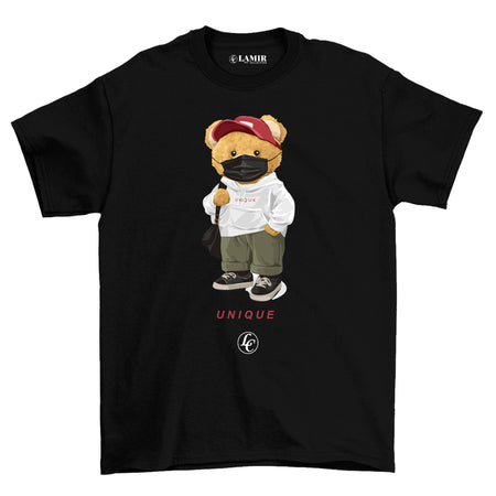 Black Unique Short Sleeve Tee - motivational streetwear apparel by Lamir Collection