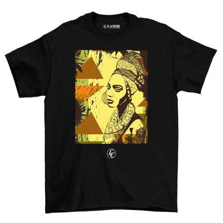 Black Goddess Short Sleeve Tee (women's) - motivational streetwear apparel by Lamir Collection