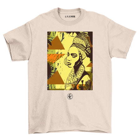 Beige Goddess Short Sleeve Tee (women's) - motivational streetwear apparel by Lamir Collection