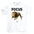 White Focus Short Sleeve Tee - motivational streetwear apparel by Lamir Collection