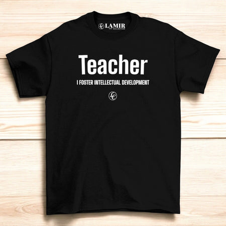 Teacher Your Passion Black Short Sleeve Tees - motivational streetwear apparel by Lamir Collection