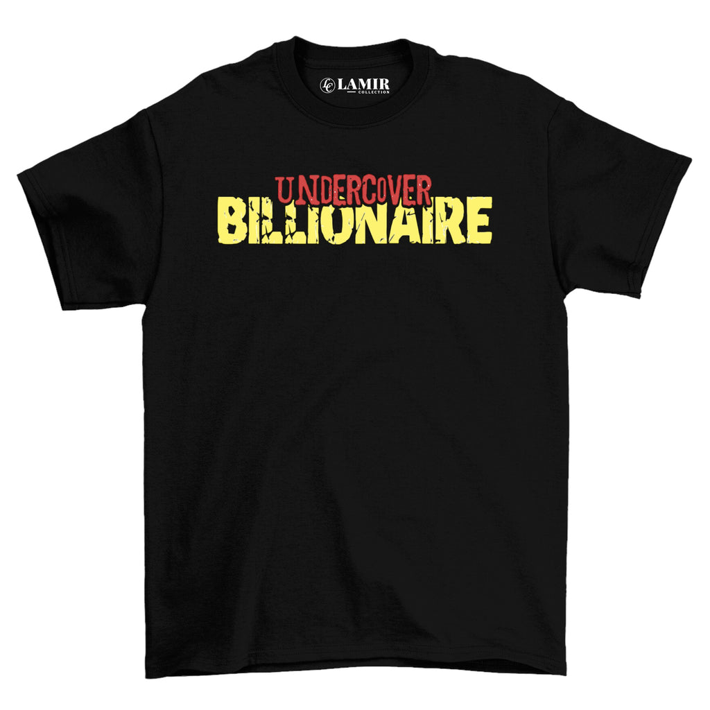 Black Undercover Billionaire Short Sleeve Tee - motivational streetwear apparel by Lamir Collection