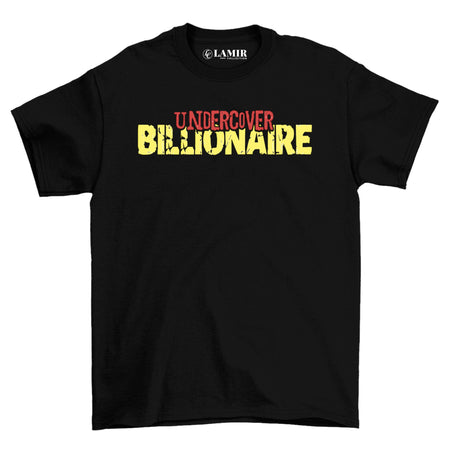 Black Undercover Billionaire Short Sleeve Tee - motivational streetwear apparel by Lamir Collection