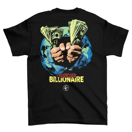 Black Undercover Billionaire Short Sleeve Tee - motivational streetwear apparel by Lamir Collection
