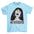 Light-blue Not Interested Short Sleeve Tee (Women's) - motivational streetwear apparel by Lamir Collection