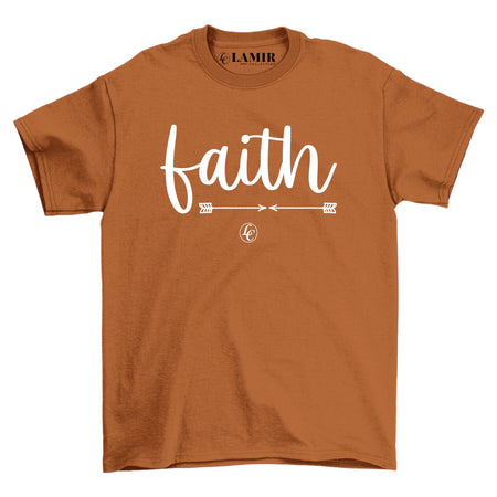 Bronze Faith Short Sleeve Tee - motivational streetwear apparel by Lamir Collection