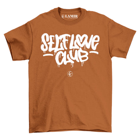 Bronze Self Love Club Short Sleeve Tee - motivational streetwear apparel by Lamir Collection