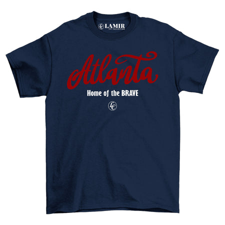 Navy blue ATL (HOTB) Short Sleeve Tee - motivational streetwear apparel by Lamir Collection