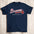Navy Blue Lady Braves Softball Tee - motivational streetwear apparel by Lamir Collection