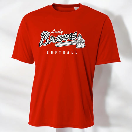 Lady Braves Softball DriFit Tee - motivational streetwear apparel by Lamir Collection