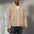 Beige Premium Zip-Up Hooded Basic Fleece Jacket (matches Premium Basic Joggers) - motivational streetwear apparel by Lamir Collection