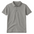 Gray polo shirt on a white background