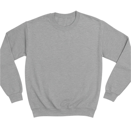 Gray sweatshirt on a white background