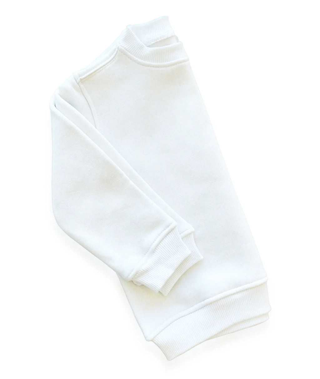 White baby blanket on a white background
