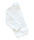 White baby blanket on a white background