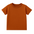 Burnt orange toddler t-shirt on a white background
