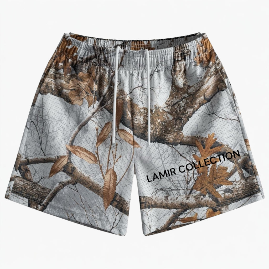 LC Designer Mesh Camo Shorts