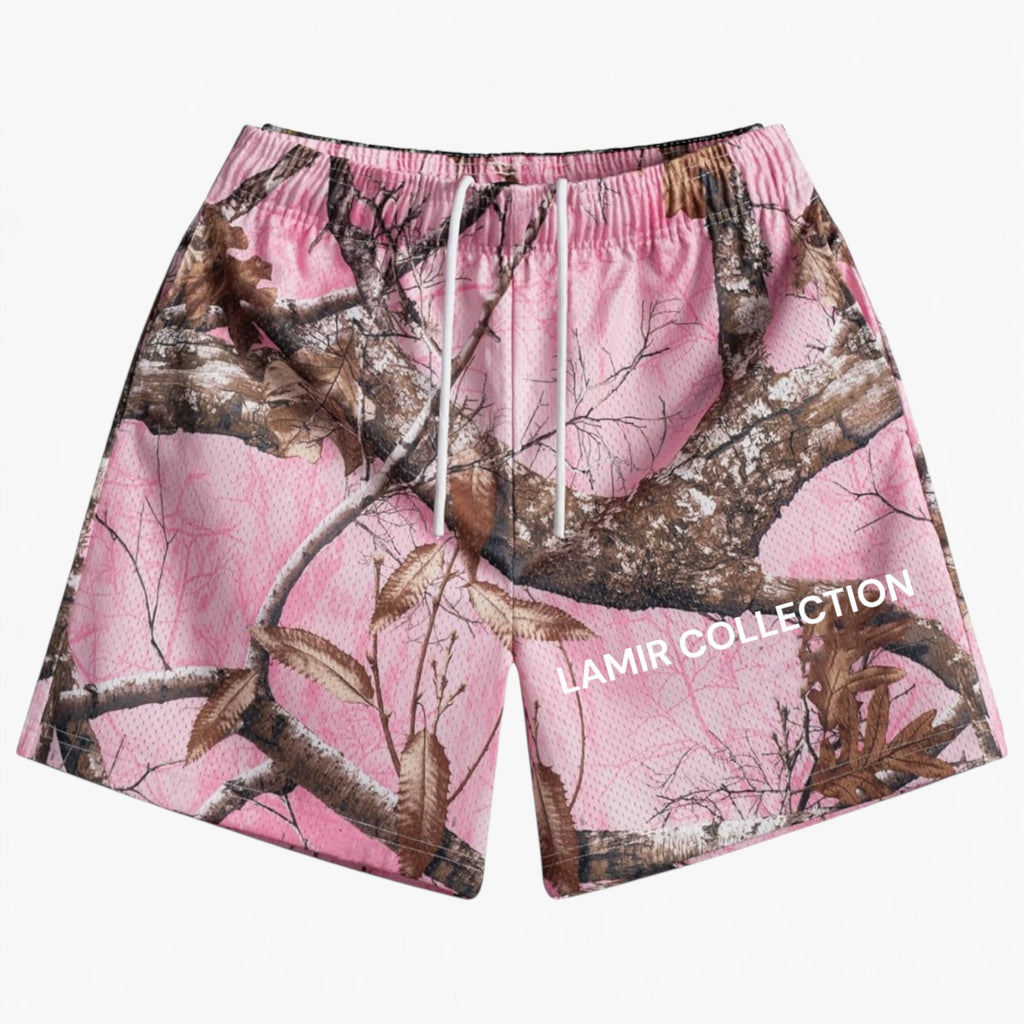 LC Designer Mesh Camo Shorts
