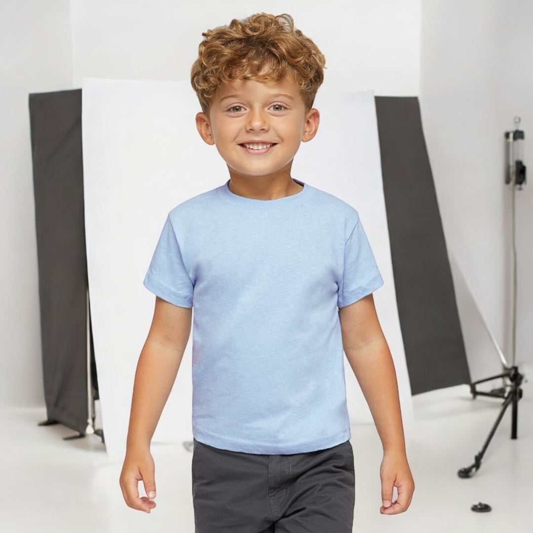 Light Blue Ultra Soft Comfort Toddler Basic Tee - motivational streetwear apparel by Lamir Collection