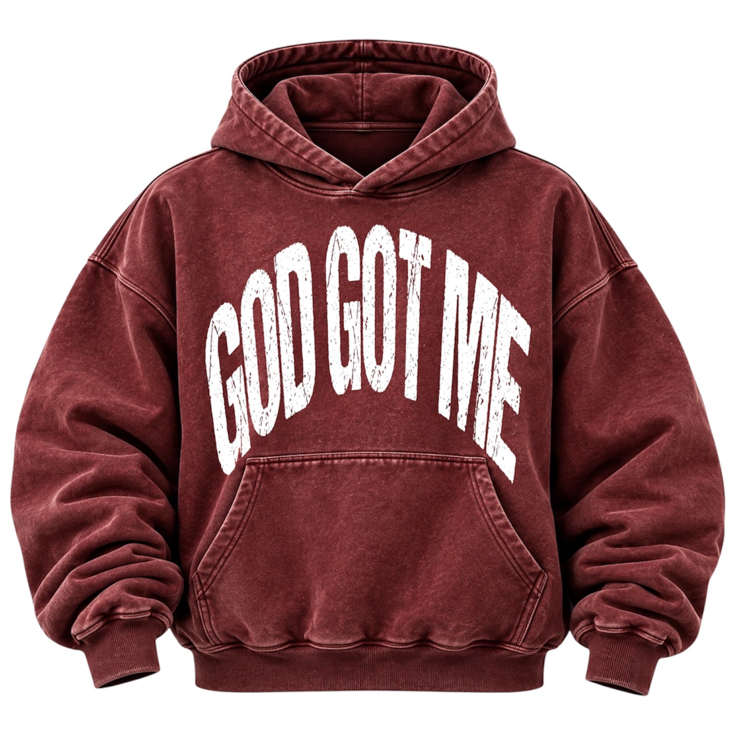 God Got Me Oversized Vintage Hoodie