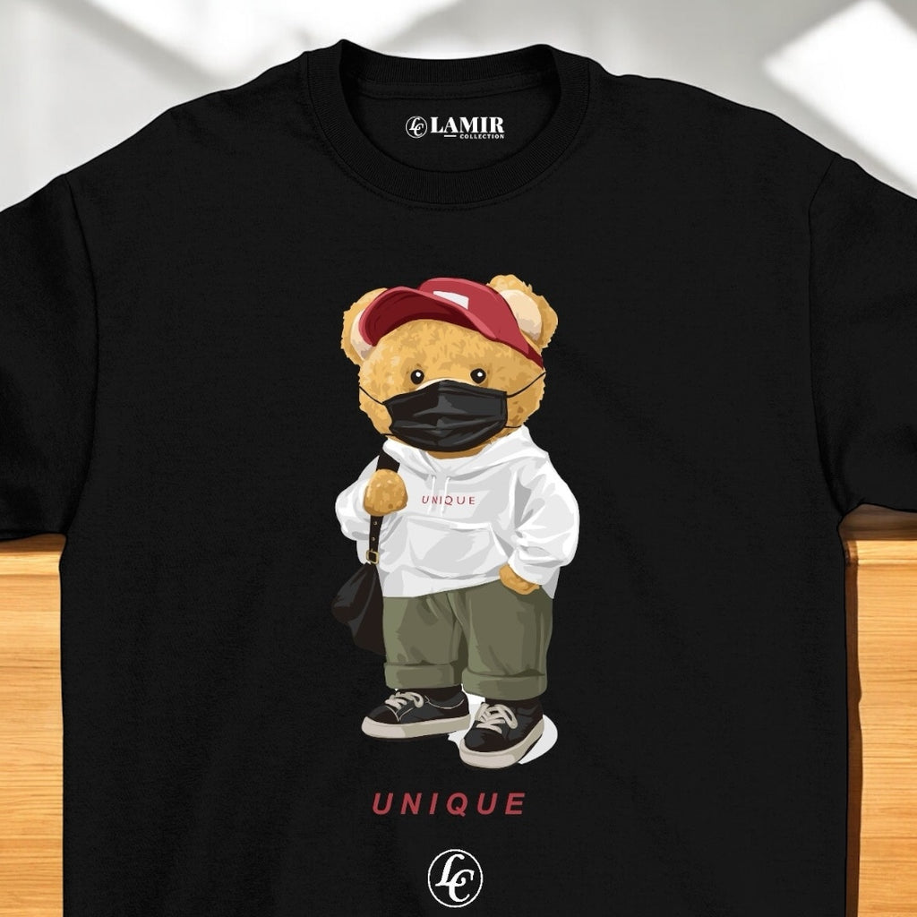 Black Unique Short Sleeve Tee - motivational streetwear apparel by Lamir Collection