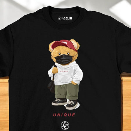 Black Unique Short Sleeve Tee - motivational streetwear apparel by Lamir Collection