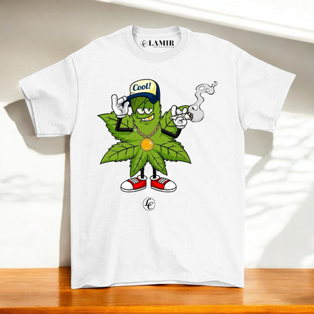 White Cool Breezin' Short Sleeve Tee - motivational streetwear apparel by Lamir Collection
