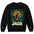Black sweatshirt with a colorful jaguar graphic and 'JAGS' text on a white background
