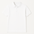 White polo shirt on a light gray background