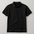 Black polo shirt on a light gray background