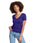 Purple Women's Relaxed Basic V-neck Tee - motivational streetwear apparel by Lamir Collection