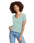 Mint Women's Relaxed Basic V-neck Tee - motivational streetwear apparel by Lamir Collection
